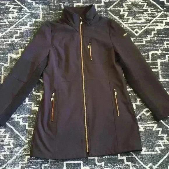 Calvin Klein Black Softshell Long Lemgth Jacket - Picture 1 of 11